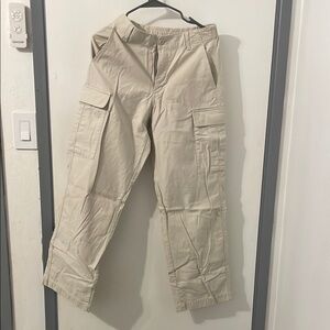 Uniqlo Tan Trousers Relaxed Fit